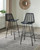 Angentree Black Tall Uph Barstool (Set of 2)