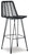 Angentree Black Tall Uph Barstool (Set of 2)