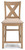 Sanbriar Light Brown Upholstered Barstool (Set of 2)