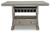 Moreshire Bisque 7 Pc. Counter Table, 6 Upholstered Barstools