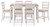 Skempton White / Light Brown Counter Height Dining Table And Bar Stools (Set of 7)