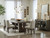 Burkhaus Dark Brown 8 Pc. Dining Room Extension Table, 6 Side Chairs, Server