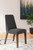 Lyncott Charcoal / Brown- 5 Pc. Butterfly Extension Table, 4 Side Chairs