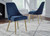 Wynora Gold Finish 5 Pc. Dining Room Table, 4 Upholstered Side Chairs