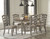 Lodenbay Antique Gray 5 Pc. Dining Room Extensiontable, 4 Side Chairs