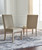 Chrestner Brown / Beige 6 Pc. Round Dining Room Table, 4 Side Chairs, Server