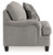 Davinca Charcoal Chair And A Half, Ottoman