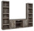 Wynnlow Gray 3-Piece Entertainment Center