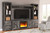 Wynnlow Gray 4-Piece Entertainment Center With Glass/Stone Fireplace Insert