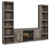 Wynnlow Gray 3-Piece Entertainment Center With Electric Fireplace