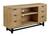 Freslowe Light Brown / Black LG TV Stand W/Fireplace Option