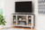 Dorrinson Two-tone Corner TV Stand/Fireplace Opt