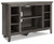 Arlenbry Gray Corner TV Stand/Fireplace Opt