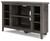 Arlenbry Gray Corner TV Stand/Fireplace Opt