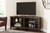 Camiburg Warm Brown Medium Corner TV Stand