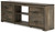 Trinell Brown 72" TV Stand W/Fireplace Option