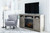 Moreshire Bisque 72" TV Stand With Electric Infrared Fireplace Insert