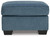 Cashton Blue Ottoman