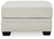 Huntsworth Dove Gray Oversized Accent Ottoman