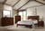 Serenity California King 4 Piece Set (Bed, Nightstand, Dresser, Mirror) Brown