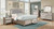 Bling Game 4 Piece Upholstered Bedroom Set Pearl Silver Wood