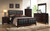 Carlton Eastern King 5 Piece Set (King Bed, Nightstand, Dresser, Mirror, Chest) Black And Brown