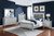 Gunnison 4 Piece Eastern King Bedroom Set With Led Lighting Silver
