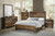 Sidney 4 Piece Bedroom Set Brown Wood