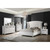 Barzini 5 Piece Upholstered Bedroom Set Queen White