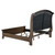 California King Bed Dark Brown Wood