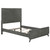 California King Bed Dark Gray