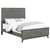 California King Bed Dark Gray