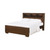 Jessica California King Bed With Storage Headboard Brown