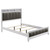 Barzini Eastern King Bed Gray And White