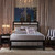 Barzini Eastern King Bed Pearl Silver And Black