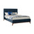 Charity Eastern King Bed Blue