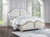 Evangeline King Bed Pearl Silver