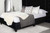 Hailey Eastern King Bed And Wing Panel Set Black
