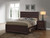 Kauffman Eastern King Storage Bed Dark Cocoa