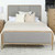 Arini Queen Upholstered Panel Bed Sand Wash And Gray