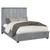 Arles Upholstered Bed Queen Gray