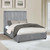 Arles Upholstered Bed Queen Gray