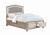 Bling Game Upholstered Queen Bed Pearl Silver Wood