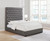 Camille Upholstered Bed Queen Gray
