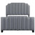 Fiona Queen Bed Gray