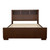 Jessica Queen Bed With Storage Headboard Brown