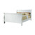 Louis Philippe Queen Bed White