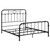 Packlan Queen Metal Panel Bed Black