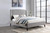 Queen Bed Pearl Silver and White