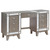 Leighton Vanity Desk & Stool Silver